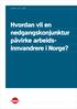 // Rapport // Nr 1 // 2009. Hvordan vil en nedgangskonjunktur påvirke arbeidsinnvandrere