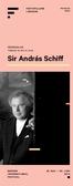 Sir András Schiff FESTSPILLENE I BERGEN BERGEN INTERNATIONAL FESTIVAL PROGRAM1 KR 20 HÅKONSHALLEN TORSDAG 26. MAI KL 19:30 FESTSPILLENE I BERGEN 2016