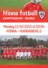 Hinna fotball KAMPPROGRAM - HERRER