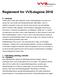 Reglement for VVS-dagene 2016