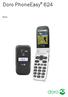 Doro PhoneEasy 624. Norsk