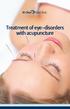 Treatment of eye-disorders with acupuncture