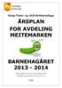 ÅRSPLAN FOR AVDELING MEITEMARKEN