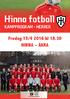 Hinna fotball KAMPPROGRAM - HERRER