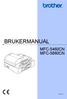 BRUKERMANUAL MFC-5460CN MFC-5860CN. Version A