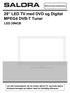 29 LED TV med DVD og Digital MPEG4 DVB-T Tuner