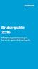 Brukerguide 2016. Effektive logistikkløsninger for norsk og nordisk næringsliv