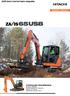 ZAXIS Serie 5 med kort bakre svingradius