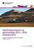 Handlingsplan 2013-2016. Budsjett 2013