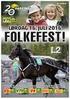 FOLKEFEST! LØRDAG 16. JULI Nr. 17/2016. Innlevering SuperTrippel innen kl Innlevering V4 innen kl Innlevering V75 innen kl 15.