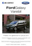 FordGalaxy Varebil. Prisliste 1101 gjeldende fra 1.januar 2011