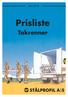 Juni Prisliste. Takrenner