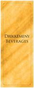 Drikkemeny Beverages