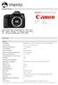 Canon EOS 80D - Digitalkamera - SLR MP p / 60 fps optisk x-zoom EF-S mm IS USM linse - Wi-Fi, NFC