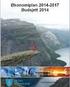 Budsjett Budsjettdokument for 2014 og økonomiplan for