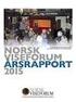 NORSK VISEFORUM ÅRSRAPPORT 2015