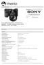 Sony a6000 ILCE-6000L - Digitalkamera - speilløst MP - 3optisk x-zoom mm-linse - Wi-Fi, NFC - svart