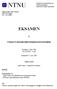 EKSAMEN TTK4175 INSTRUMENTERINGSSYSTEMER. Torsdag 13. Mai 2004 Tid: kl Sensurfrist 3. Juni Totalt 4 timer