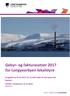 Gebyr- og fakturasatser 2017 for Longyearbyen lokalstyre