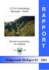 R A P P O R T. Rådgivende Biologer AS kv kraftledning Høyanger - Sande. Konsekvensutredning for landbruk