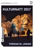 KULTURNATT 2017 TORSDAG 26. JANUAR