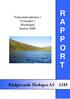 Fiskeundersøkelser i 9 innsjøer i Hordaland høsten 2008 R A P P O R T. Rådgivende Biologer AS 1245