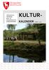 Informasjon om tilrettelagte kultur- og fritidsaktiviteter for funksjonshemmede KULTUR- KALENDER HØST 2016