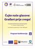 Čujte naše glasove: Građani prije svega!