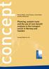concept Planning, analytic tools and the use of cost-benefit analysis in the transport sector in Norway and Sweden concept