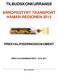 TILBUDSKONKURRANSE ANROPSSTYRT TRANSPORT HAMAR-REGIONEN 2012