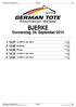 BJERKE. Donnerstag, 04. September :37 1:A PRIS , 1609 A H. 2 13:48 Montélopp. H. 3 14:00 Stolopp. H 4 14:12 1:A PRIS , 2100 A H