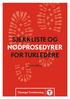 SJEKKLISTE OG NØDPROSEDYRER FOR TURLEDERE.