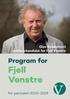 Program for. Fjell Venstre