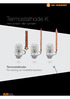 Termostathode K med kontakt- eller dykkføler. Termostathoder For styring av middeltemperatur
