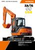 HYDRAULISK GRAVEMASKIN. ZAXIS-3 -serien Med kort hekkutsving