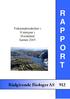 R A P P O R T. Rådgivende Biologer AS 912. Fiskeundersøkelser i 8 innsjøer i Hordaland høsten 2005