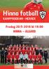 Hinna fotball KAMPPROGRAM - HERRER