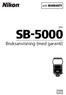 SB-5000Blits. Bruksanvisning (med garanti)