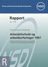 Rapport. Arbeidsforhold og arbeidserfaringer nr Norsk samfunnsvitenskapelig datatjeneste. Monica Lund og Knut Kalgraff Skjåk