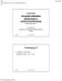 SOS3003 Anvendt statistisk dataanalyse i samfunnsvitenskap Forelesingsnotat 11. Erling Berge Institutt for sosiologi og statsvitenskap NTNU