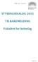 STYRINGSDIALOG 2015 TILBAKEMELDING. Fakultet for helsefag