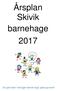 Årsplan Skivik barnehage 2017