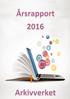 2 Årsrapport 2016 for Arkivverket