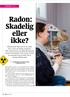 Radon: Skadelig eller ikke?