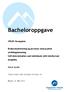 Bacheloroppgave. VPL05 Vernepleie