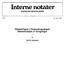 Interne notater. Oljenæringene i Nasjonalregnskapet, dokumentasjon av beregninger STATISTISK SENTRALBYRÅ. Av Kjetil B. Solbrække. 12.