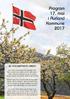 Program 17. mai i Aurland Kommune 2017