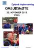 OMBUDSMØTE 22. NOVEMBER