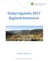 Gebyrregulativ 2017 Bygland kommune