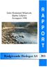 Indre Hordaland Miljøverk, Bjørke fyllplass Årsrapport 1998 R A P P O R T. Rådgivende Biologer AS 393